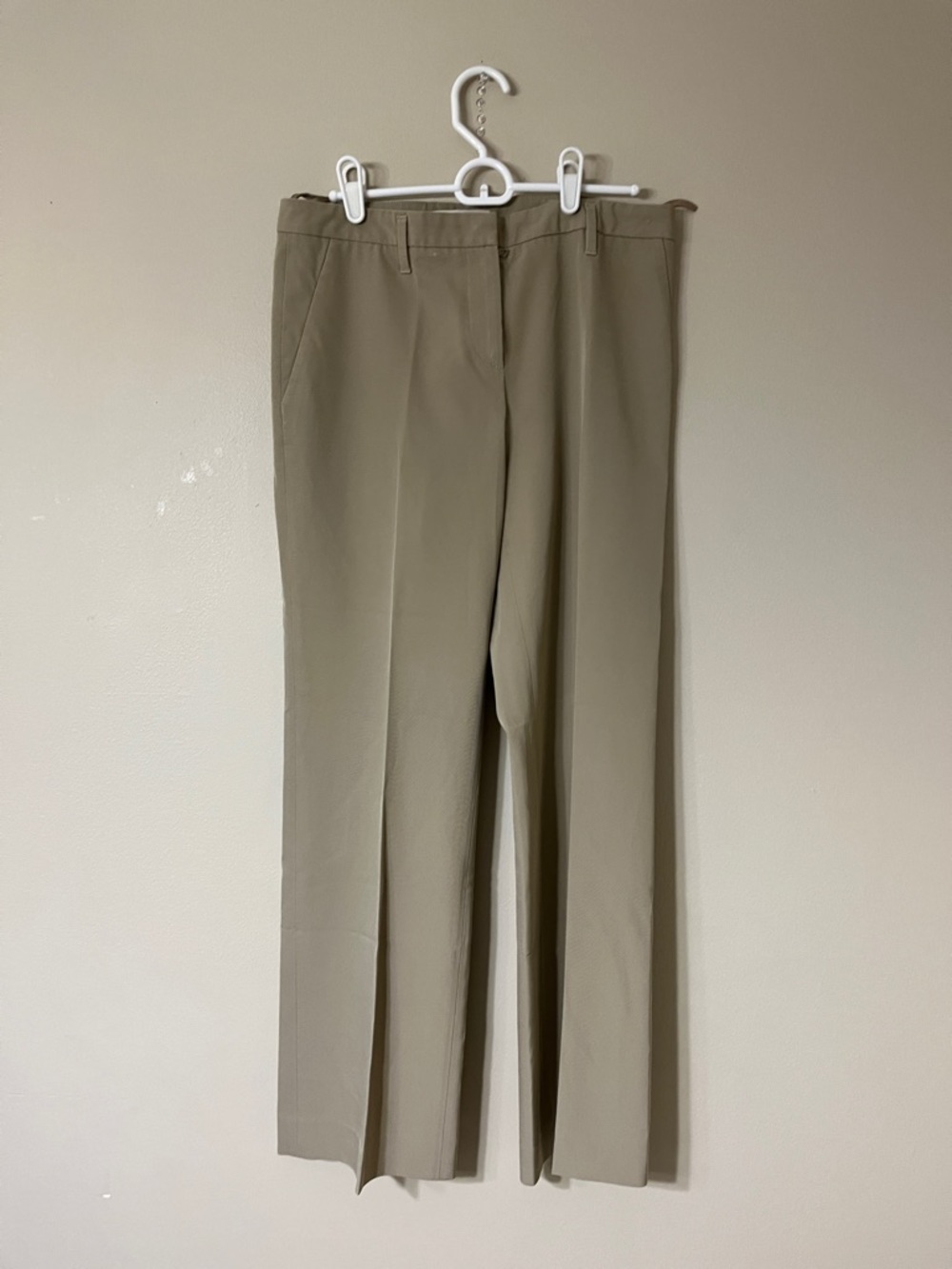 Classic Wide-Leg Dress Pants in Taupe